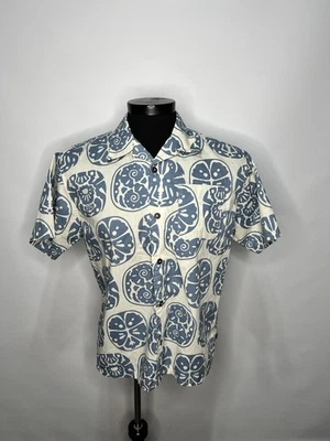 Howler Bros H Bar B Snap Shirt Large Blue Floral Western Retired Print Men’s M - Image 1 of 4