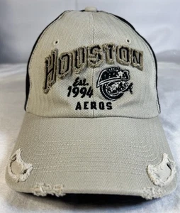 Gorra de hockey Houston Aeros vintage - estimada Logo 1994 - Estilo envejecido - Raro AHL - Imagen 1 de 8