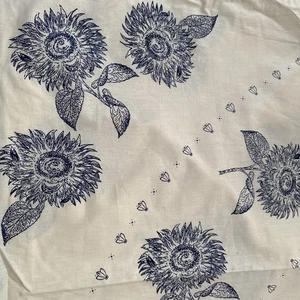 French Toile de Joust Französisch Blau Sonnenblumen Tischdecke Frankreich 62x92" - Bild 1 von 4