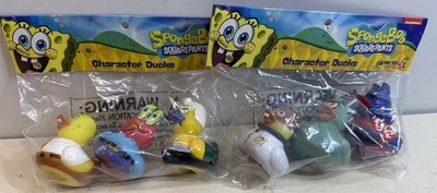 Nickelodeon Bob Esponja Pantalones Cuadrados Goma Pato Personajes Lote de 6 NUEVOS #2 Foto 1 de 3