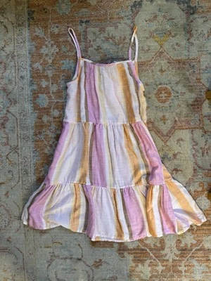 Vestido listrado feminino Vineyard Vines, novo com etiquetas, médio 10-12 - Imagem 1 de 2