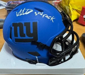 2025 Fanatics Under Wraps Mini Helm Abdul Carter Auto NY Giants "3rd Pick" - Bild 1 von 8