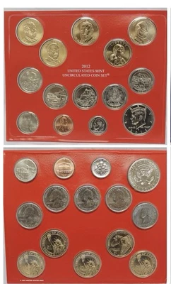 United States Mint Uncirculated Coin Set 2012 Denver 14 Coin Set BU OGP - Image 1 of 4
