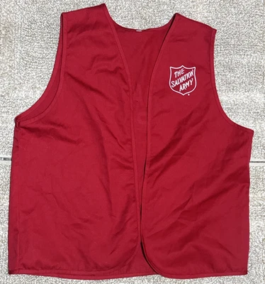The Salvation Army “May I Help You” Red Uniform Vest Size M / Medium - Image 1 of 4