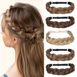 Bohemian Style Plaited Hairband Braid Hair Rope Twist Braids Hair Bands Women - Picture 1 of 12