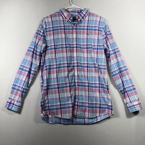 Vineyard Vines Jungen blau/pink kariert LS Performance Loon Cove Wal - XL 18 - Bild 1 von 7