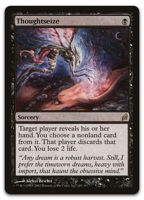 Thoughtseize #145 (MP) Lorwyn LRW Magic MTG - Image 1 of 2