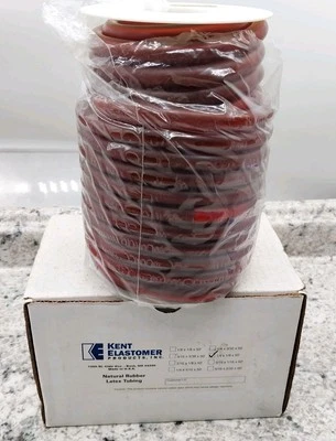 Kent Elastomer 1/4" x 1/8" x 40' Natural Rubber Latex Tubing (Partial Roll) - Image 1 of 4