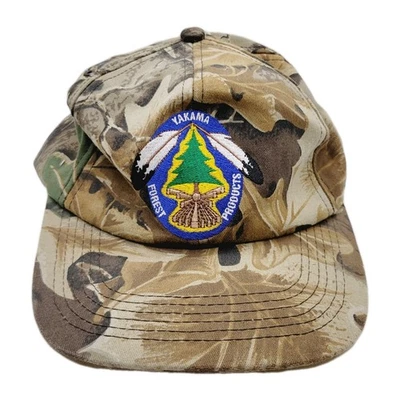 Para Hombres Yakama Forest Products Camuflaje Camión Sombrero Ajustable Trasero Top Puntada Logo Foto 1 de 4