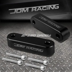 FOR 88-00 CIVIC/90-01 INTEGRA BLACK ALUMINUM HOOD RISER SPACER KIT AIR IN FLOW - Picture 1 of 5