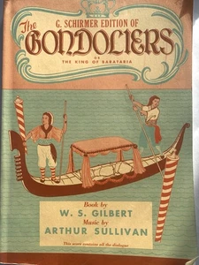 GONDOLIERS OR THE KING OF BARATARIA, Vocal Store, 1941, Paperback - Picture 1 of 1