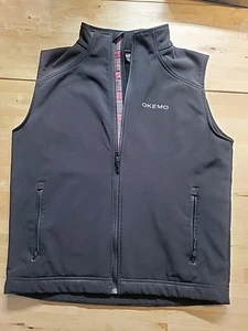 Chaleco Vintage Negro Cremallera Okemo Invierno Esquí Pequeño Trabajo Medio ORIGINAL MTN. ENGRANAJE - Imagen 1 de 5