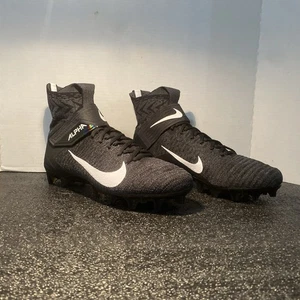 Nike Alpha Menace Elite 2 Men's 12 Football Cleats Black/Black - Picture 1 of 6
