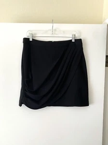 Elle Women’s Black Layered Pull On Mini Skirt Size Large / 14 - Picture 1 of 8