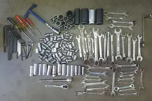 100+ Huge Tools Lot Sockets Wrenches Rachets Allen Mechanic Great Neck Craftsman - Picture 1 of 20