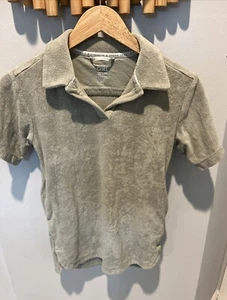Athleta Girl's Green Short Sleeve Side Pockets Jump In Terry Dress Sz XS (6) - Picture 1 of 4