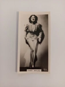 bh168 figurina attrice actress gary myles, cinema movie star, film stage - Foto 1 di 2