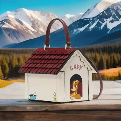 迪士尼 X Kate Spade 纽约淑女与流浪汉狗屋斜挎包全新 KS9 — 第 1/4 张图片