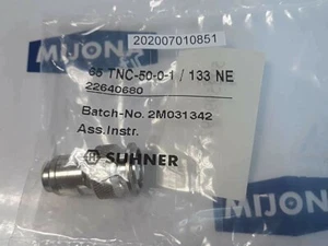CONECTOR ADAPTADOR SUHNER 65 TNC 50 0 1 133 NE 22640680 2M031342 50 Ω - Imagen 1 de 5