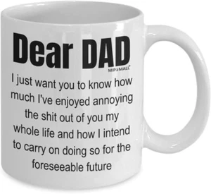 Dear Dad I Just Want You To Know Personalised Mug Fathers Day Birthday Christmas - Picture 1 of 4