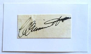 CLARRIE GRIMMETT AUSTRALIAN TEST CRICKETER 1924-36 ORIGINAL INK AUTOGRAPH - Picture 1 of 2