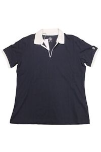 Bogner Lumi O Ladies Golf Sports Polo Shirt Navy Blue White Size 36 S 42 XL