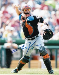 JOHN BUCK MIAMI MARLINS ACTION SIGNED 8x10 - Picture 1 of 1