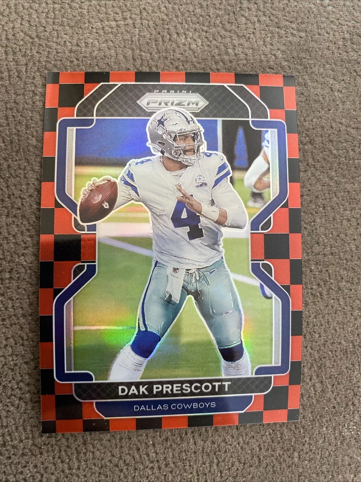2021 Panini Prizm Football Dak Prescott Black & Red Checker SSP Case Hit #242 🔥 - Image 1 of 1