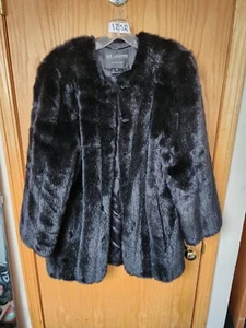 St. John Coat Collection By Marie Gray Faux Fur Medium Nordstrom - Picture 1 of 8