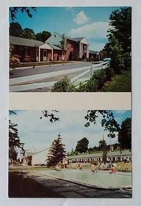 Postcard COLONIAL MOTOR INNMail Route 98Binghamton NY New York USA Swimming - Picture 1 of 6