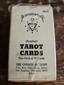 Brotherhood Of Light Egyptian Tarot Card Deck BOL II 1930s Complete Vintage - Picture 1 of 9