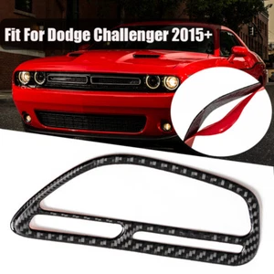 2015+ Pegatina de ajuste de ventilación de aire de toma de instrumentos de fibra de carbono real para Challenger - Imagen 1 de 9