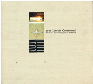 LINCOLN CONTINENTAL SALOON & COUPE ORIGINAL 1968 FACTORY SALES BROCHURE - Picture 1 of 1