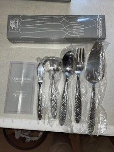 Bloomingdales MAIN COURSE RATTAN Stainless Flatware - 5 Pc "Hostess Set" - Picture 1 of 10
