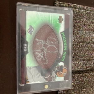 🔥GREG JENNINGS 2007 UD PIGSKIN SIGS AUTOGRAPHED FOOTBALL #'d /75! !🔥PACKERS! - Picture 1 of 2