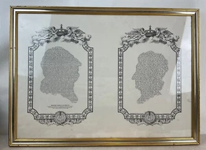 Alter Stich des Testaments Ludwigs XVI. und seiner letzten Worte. - Bild 1 von 6