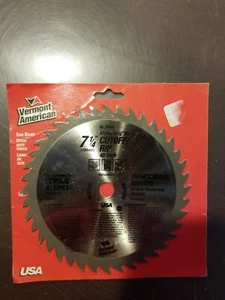 Hoja de sierra de acero Vermont American 7 1/4" Krome King corte rasgado 40 dientes 184 mm... - Imagen 1 de 2