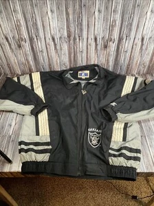 Vintage Starter Oakland Raiders 2 In 1 Coat Jacket Classic Team Collection-Large - Picture 1 of 12