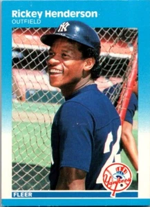 1987 Fleer Baseball #101 Rickey Henderson *NM* - Picture 1 of 1