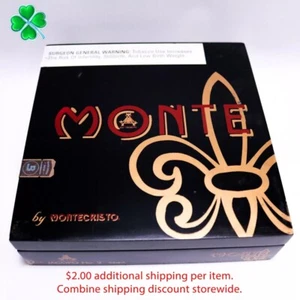 Montecristo Jacopo Nº 2 cajas de cigarros de madera vacías de 7" x 7,25" x 2" - Imagen 1 de 9