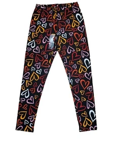 NOBO NO BOUNDARIES BLACK WITH HEARTS ANKLE LEGGINGS S (3 - 5) NWT NEW - Picture 1 of 14