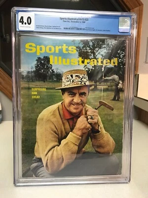 Golf SAM SNEAD Sports Illustrated 5 de diciembre de 1960 CGC 4,0 sin imprimir/sin limpiar Foto 1 de 4