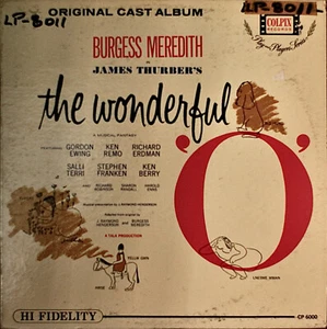 JAMES THURBER'S THE WONDERFUL O-NM1963LP MONO BURGESS MEREDITH/KEN BERRY - Foto 1 di 1