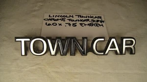 LINCOLN TOWN CAR CHROME TOWN CAR SCRIPT EMBLEM - 6.0 X .75 - Picture 1 of 3