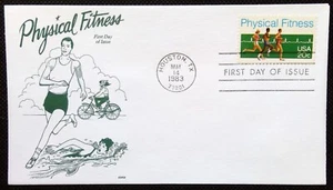 Scott 2043 FDC Physical Fitness Runners EKG Gamm Cachet - Picture 1 of 3