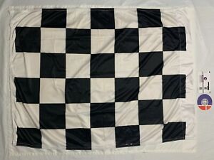 Checkered Flag 25” by 30”- Black & White - Nascar Racing the finish line