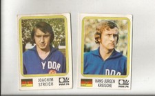 2 figures Panini MUNCHEN 74 no.126 - string, DDR - Kreische no.123 new 