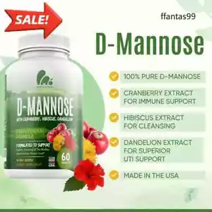 D-Mannose Capsules 1000mg - Picture 1 of 5