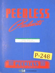 Peerless Model 2600, Kontursäge, Reparaturteilhandbuch 1962 - Bild 1 von 5