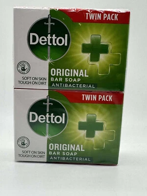 Dettol Bar Soap Antibacterial Original Soap Anti Bacterial Hand Wash 100g Each